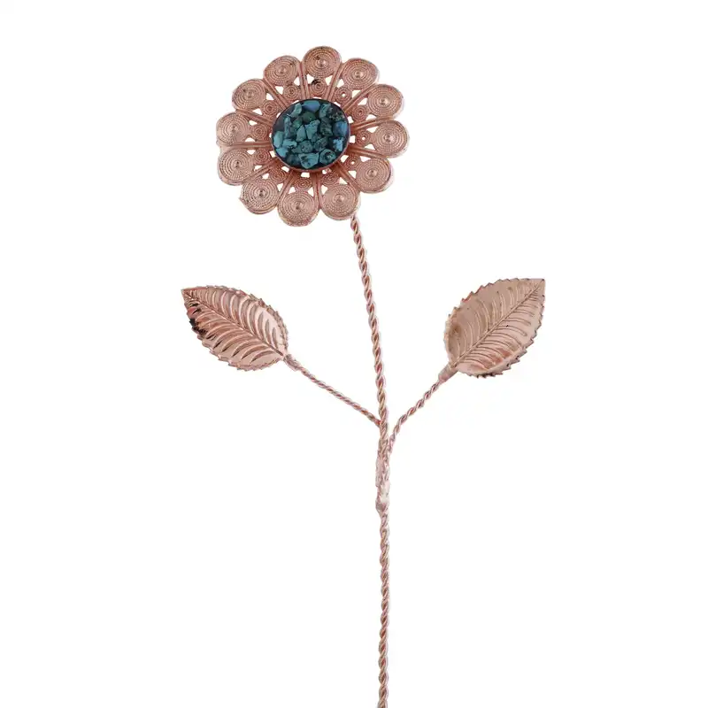 گل فیروزه کوبی مسی کد 176