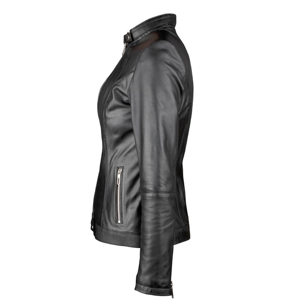 کت چرم زنانه چرم کروکو مدل jesika