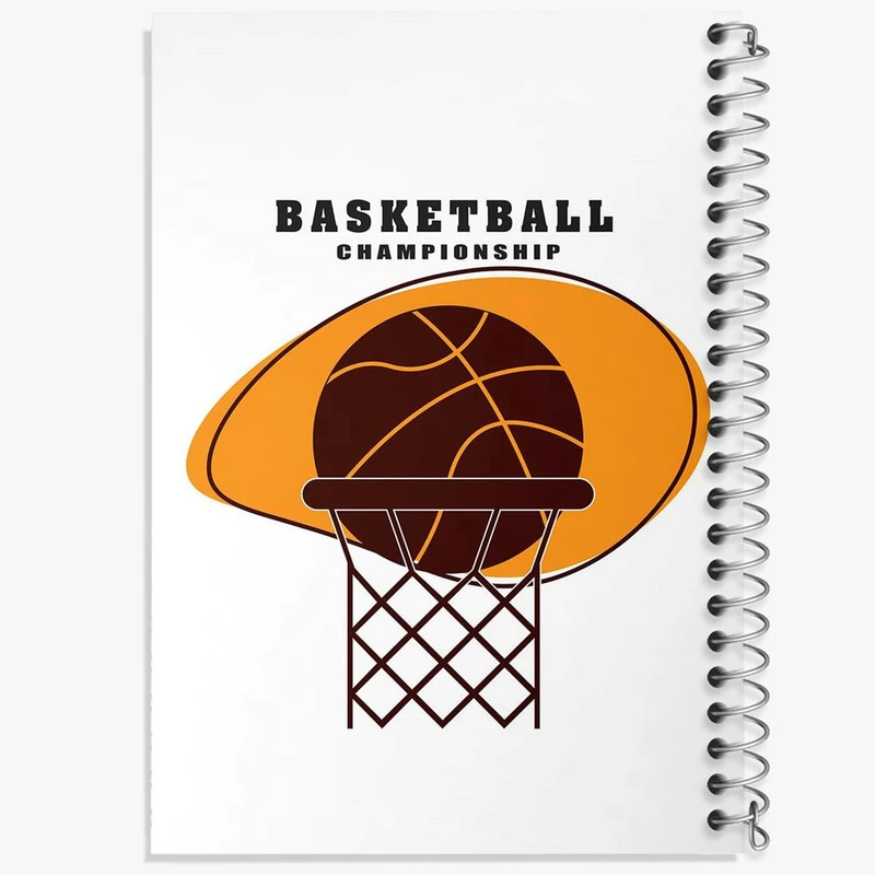 دفتر شطرنجی 50 برگ خندالو طرح بسکتبال Basketball کد 26462