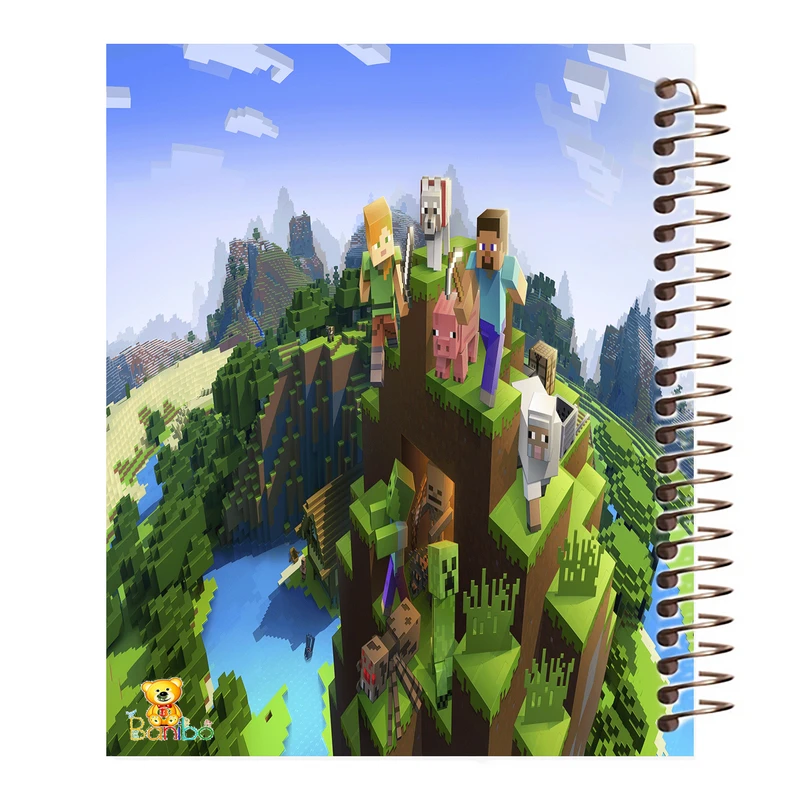 دفتر نقاشی 50 برگ بانیبو مدل ماینکرافت کد 2714
