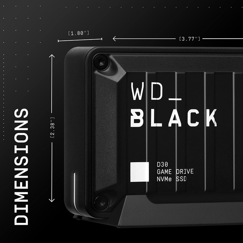 اس اس دی اکسترنال وسترن دیجیتال مدل WD Black D30  ظرفیت یک ترابایت