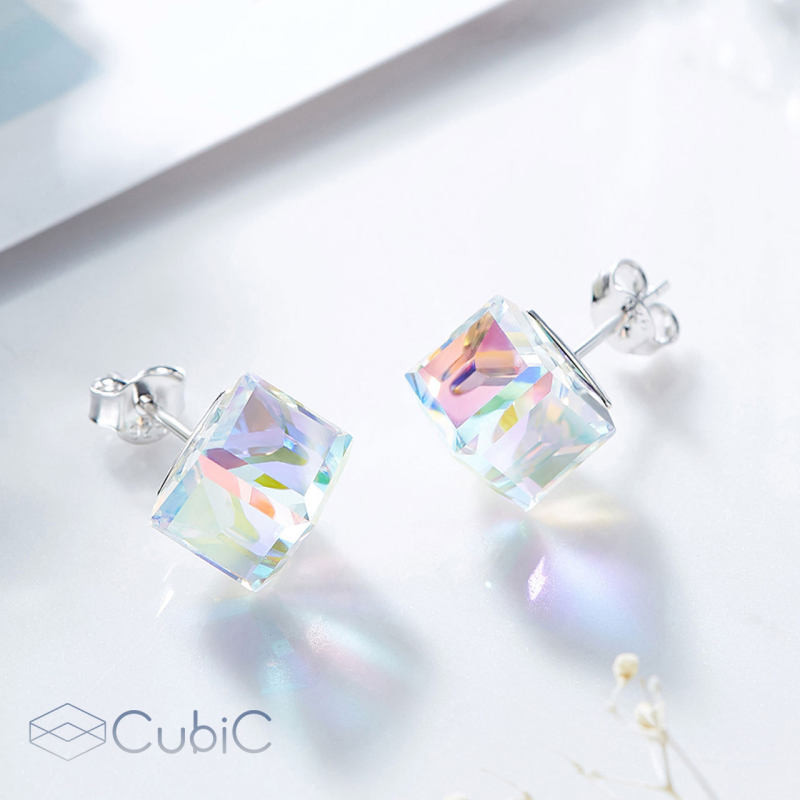 نیم ست نقره زنانه کوبیک مدل QP-1205-1