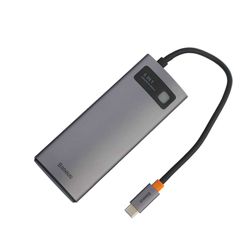 هاب 6 پورت USB-C بیسوس مدل WKWG030213 هاب 6 پورت USB-C بیسوس مدل WKWG030213