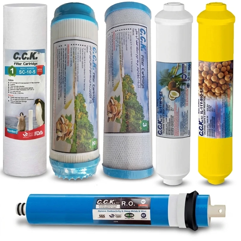 فیلتر دستگاه تصفیه آب سی سی کا مدل 01 بسته 6 عددی
