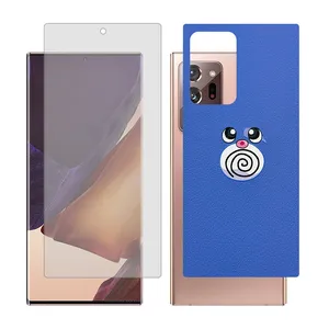 Glass Together model transparent glass screen protector suitable for Samsung Galaxy Note20 Ultra 5G mobile phone with cover sticker on the back of the phone