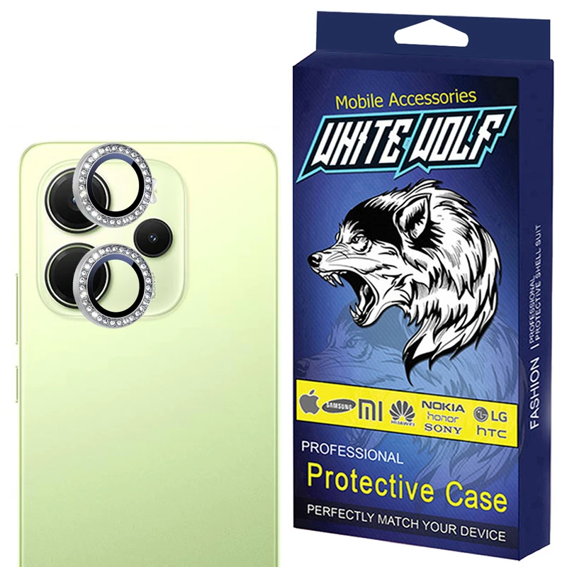 محافظ لنز دوربین شیشه ای وایت ولف مدل W-Shine Ring مناسب برای گوشی موبایل شیائومی Redmi Note 14 4G
