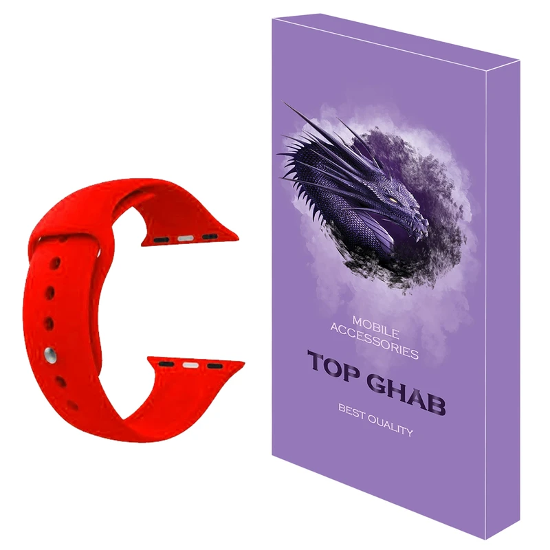 بند تاپ قاب مدل A-silicon مناسب برای اپل واچ 38 میلی متری 