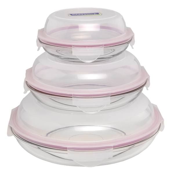 تجریه خرید ظرف نگهدارنده گلس لاک مدل GL350 مجموعه 3 عددی