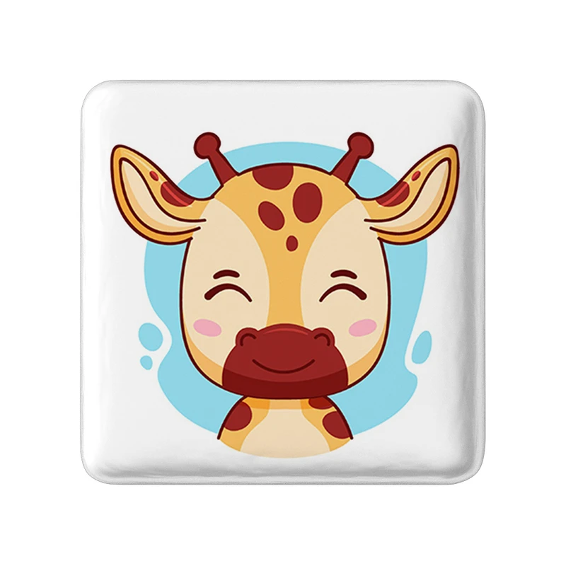 مگنت خندالو طرح زرافه حیوانات بامزه مدل مربعی کد 37148