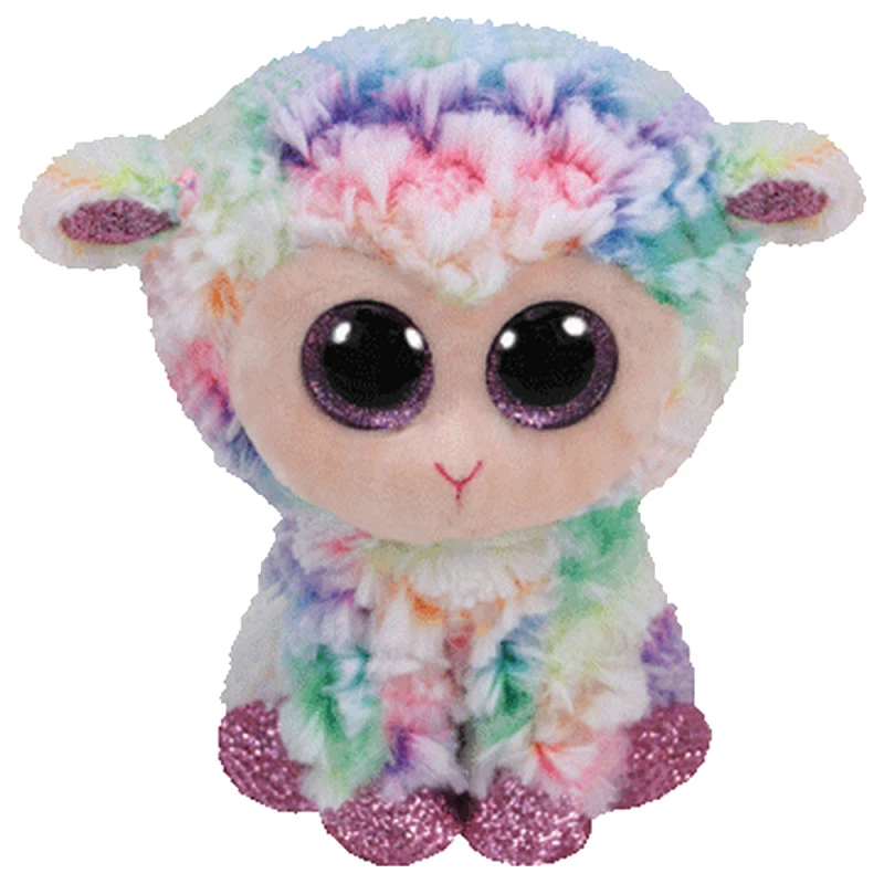 عروسک مدل بره چشم تیله ای کد 00098 ارتفاع 14 سانتی متر