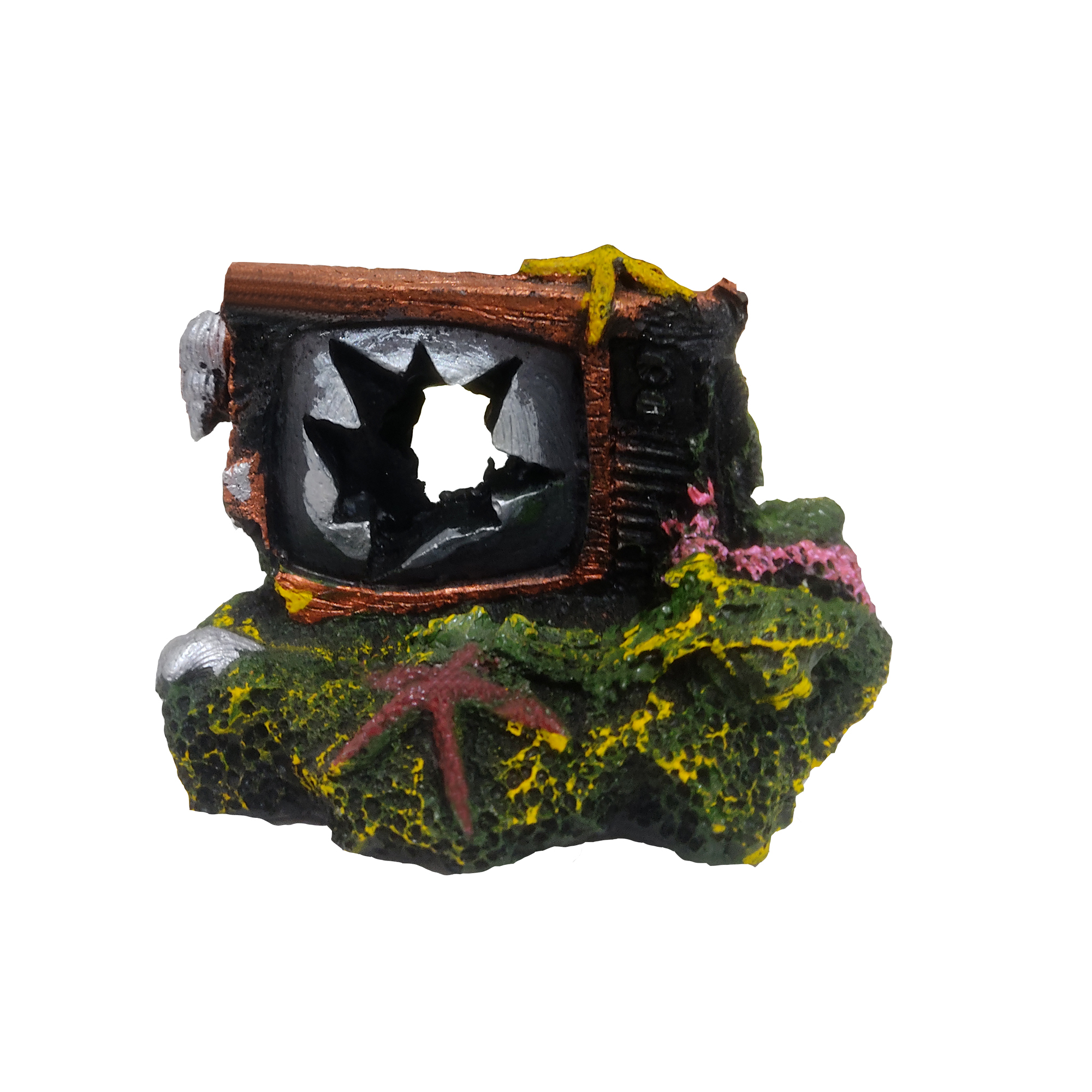 ماکت تزینی آکواریوم مدل تلوزیون