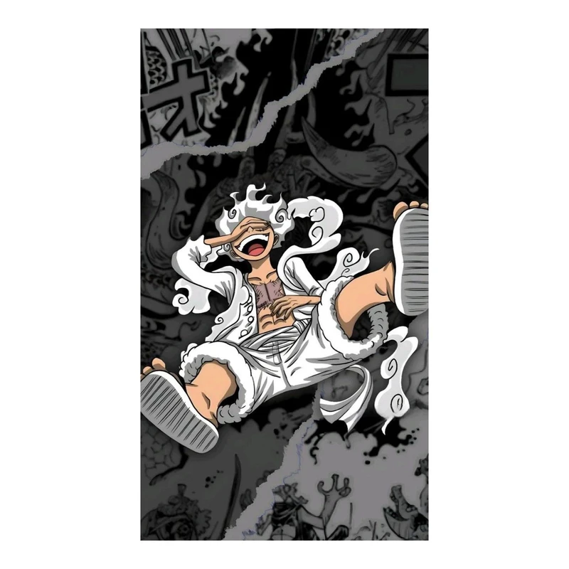 استیکر لپ تاپ و موبایل مدل انیمه طرح وان پیس مانکی دی لوفی کد 6335