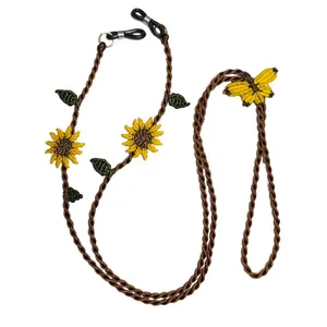 بند عینک زنانه طرح آفتابگردان کد 1102