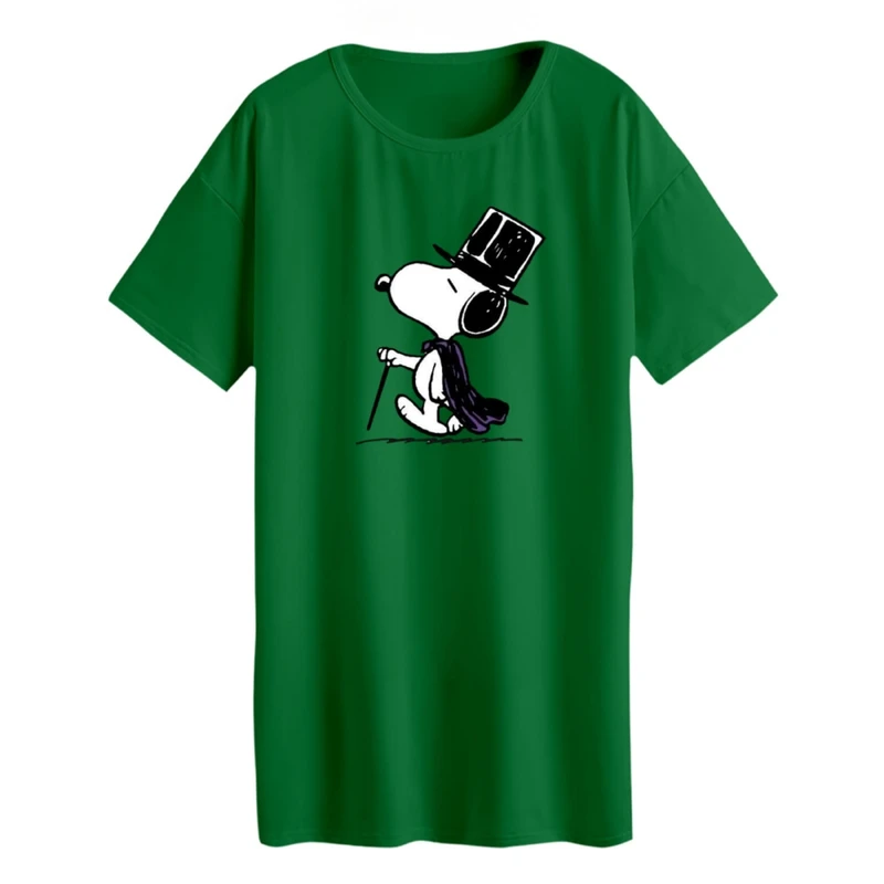 تی شرت لانگ زنانه مدل اسنوپی کد ۵۸