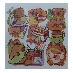 برچسب مدل برش خورده طرح بارا کیوت بسته 3 عددی