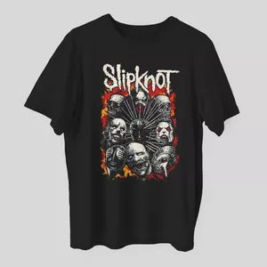 تی شرت آستین کوتاه مردانه مدل slipknot کد z153