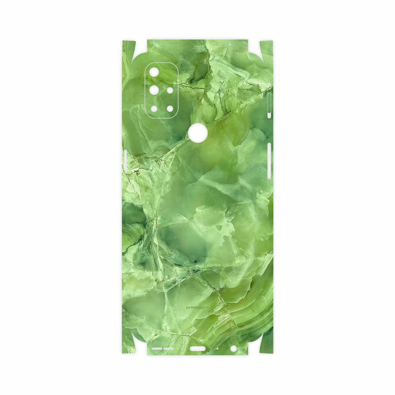 برچسب پوششی ماهوت مدل Green-Crystal-Marble-FullSkin مناسب برای گوشی موبایل وان پلاس Nord N10 5G
