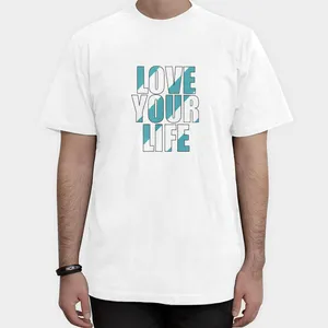 تیشرت آستین کوتاه مردانه مدل Love Your Life