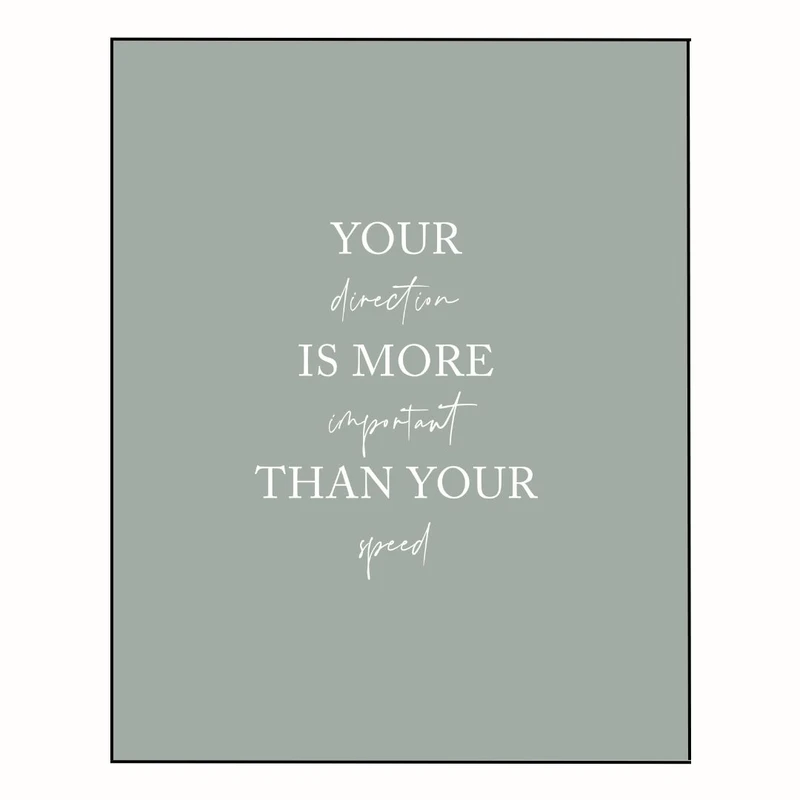 پوستر مدل مسیر شما مهمتر از سرعت شماست