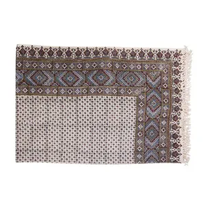 سفره قلمکار ممتاز اثر عطریان طرح 6 سایز 135 × 200 سانتی متر