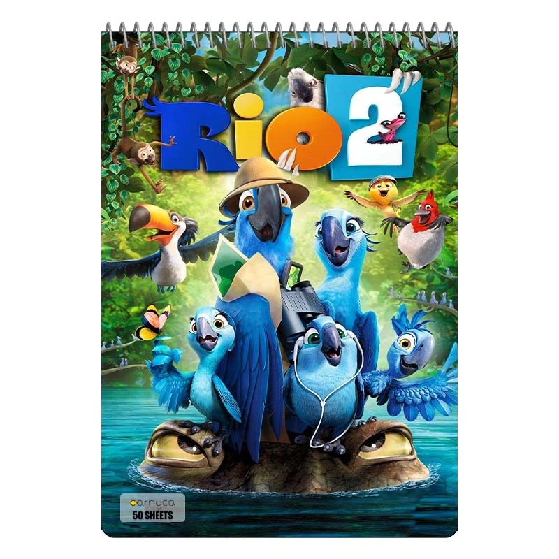 دفتر نقاشی 50 برگ سیمی کارنیکا طرح ریو Rio کد 21116