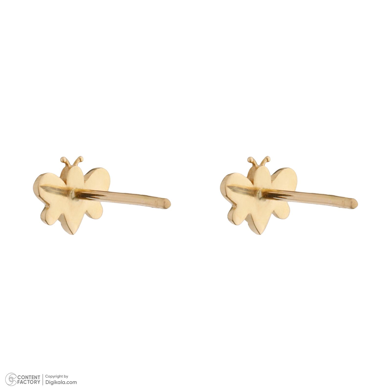 گوشواره طلا 18 عیار زنانه درریس مدل gs1534 -  - 3