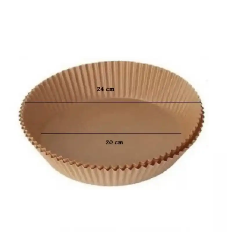 ورق نسوز شیرینی‌ پزی مدل کاغذ سرخ کن گرد کد L20 مجموعه 100 عددی