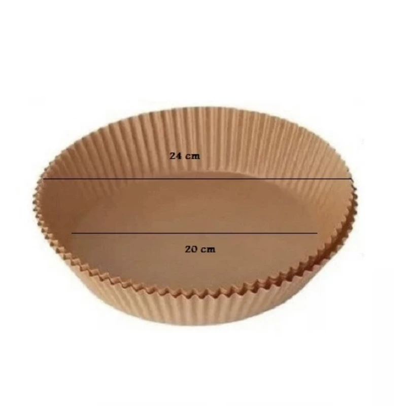 عکس شماره 2 : ورق نسوز شیرینی-پزی مدل کاغذ سرخ کن گرد کد l20 مجموعه 100 عددی