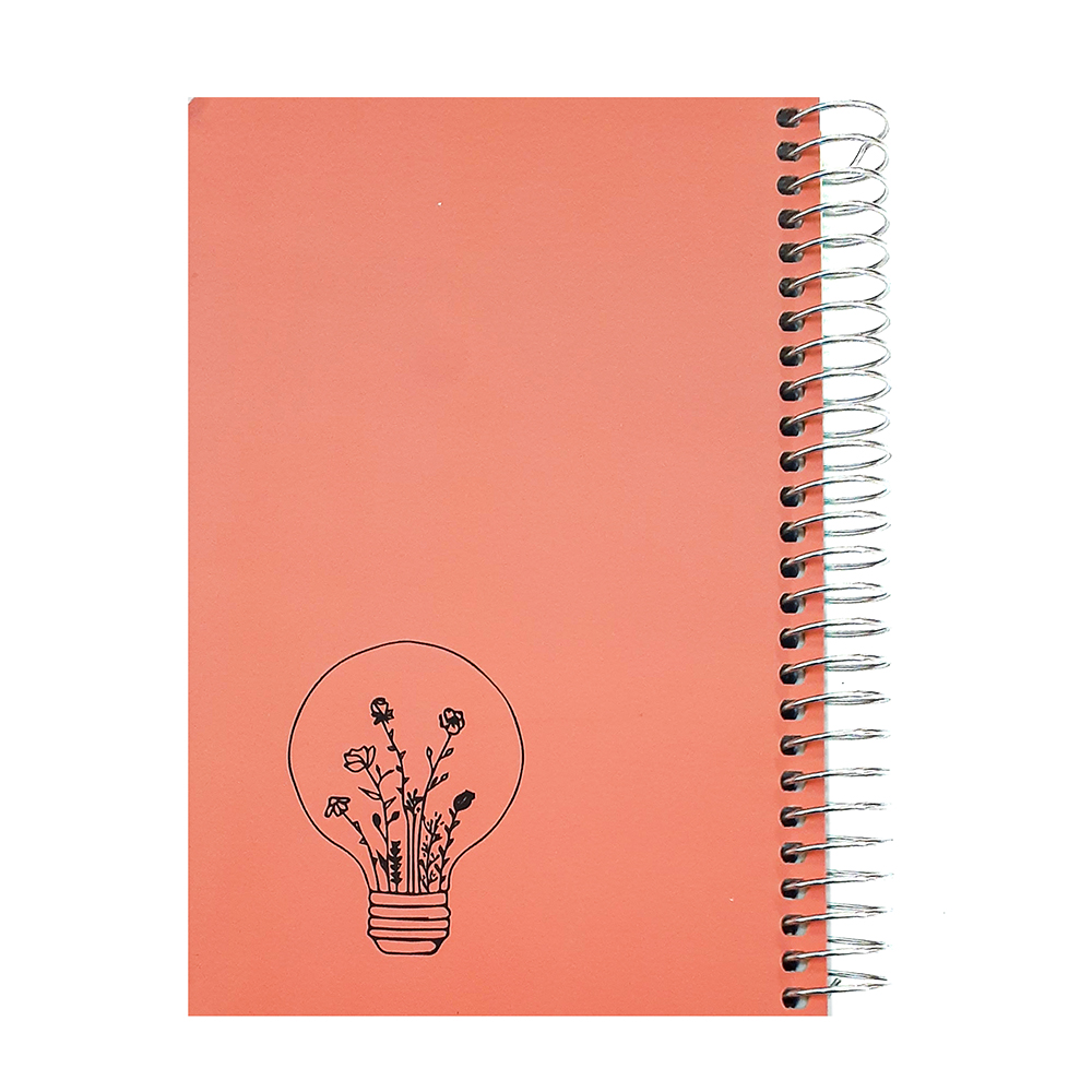 دفترچه یادداشت 100 برگ دوکا دفتر مدل 1.8 طرح لامپ