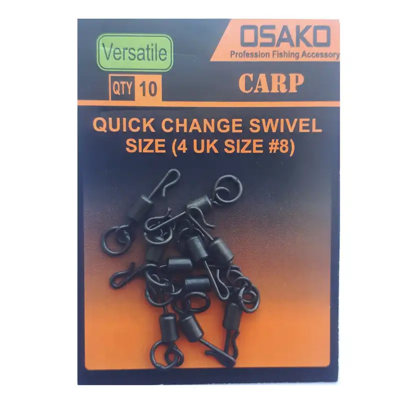 کوییک چنج ماهیگیری اوساکو مدل رینگ دار سایز 8 بسته 10 عددی