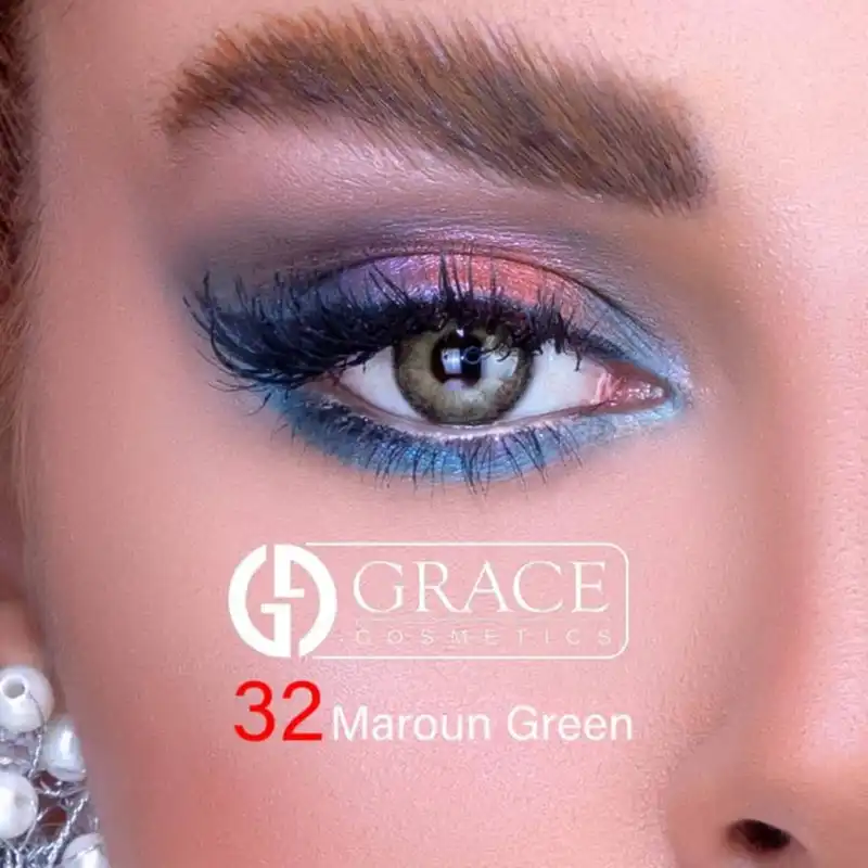 لنز چشم گریس شماره 32 رنگ سبز دور طوسی