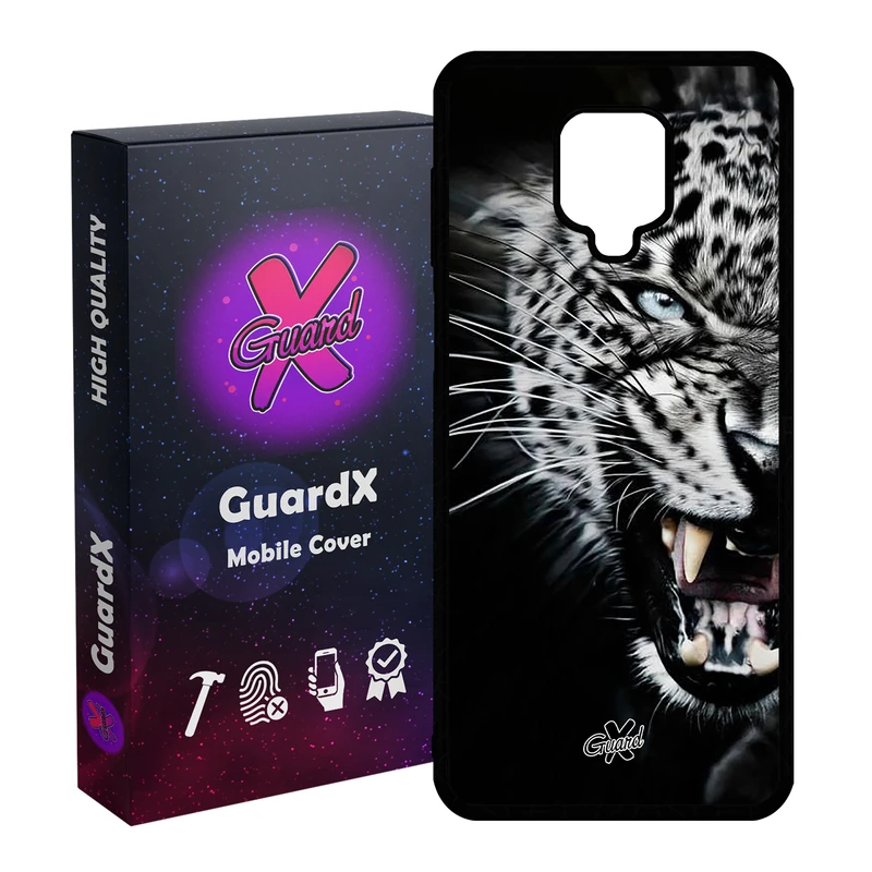 کاور گارد ایکس طرح پلنگ مدل Glass10244 مناسب برای گوشی موبایل شیائومی Redmi Note 9S / Note 9 Pro / Note 9 Pro Max