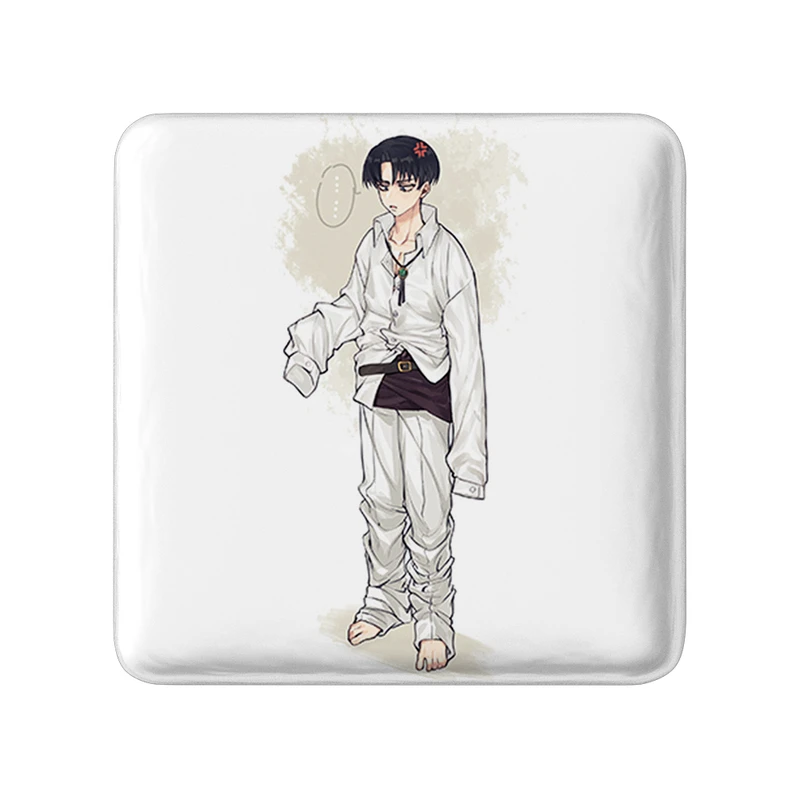 مگنت خندالو طرح لیوای انیمه اتک آن تایتان Attack on Titan  مدل مربعی کد 18614