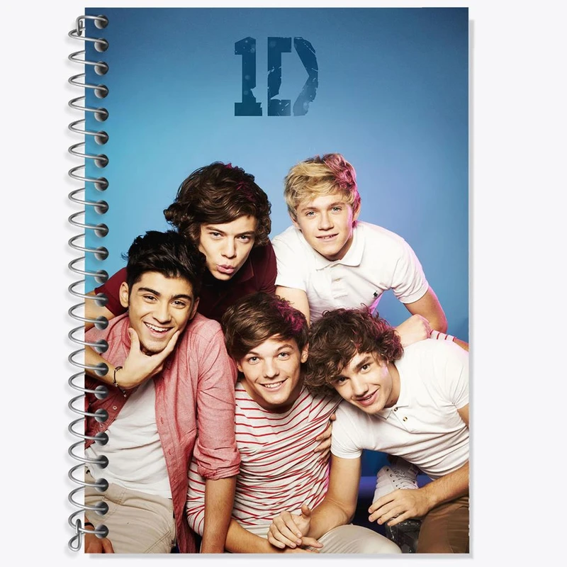 دفتر زبان 50 برگ خندالو مدل دو خط طرح گروه موسیقی وان دایرکشن One Direction کد 18930