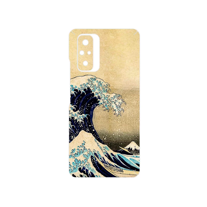 برچسب پوششی ماهوت مدل The Great Wave off Kanagawa of Hokusai مناسب برای گوشی موبایل شیائومی Redmi Note 10 Pro
