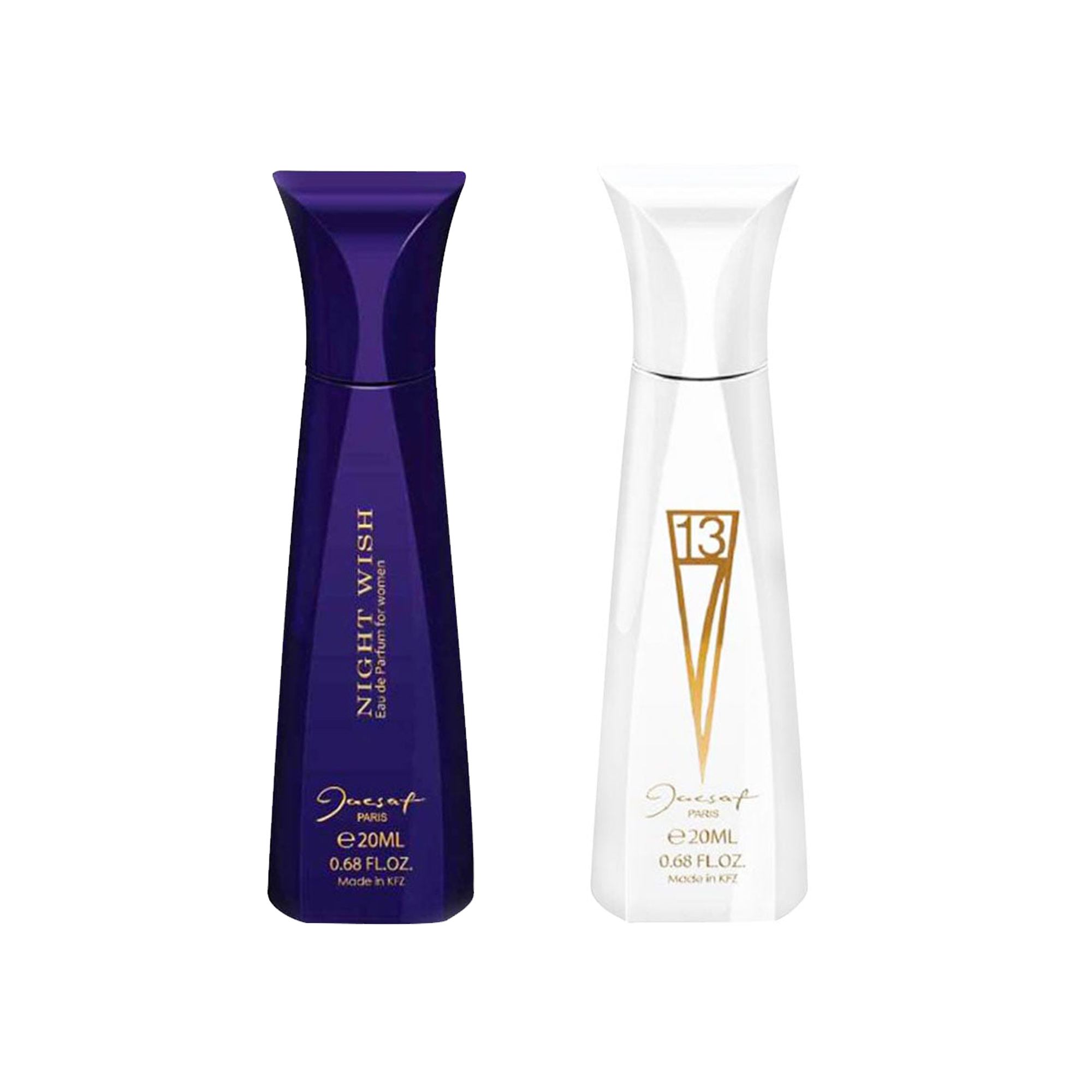 عطر جیبی زنانه ژک ساف مدل W حجم 20 میلی لیتر مجموعه 2 عددی