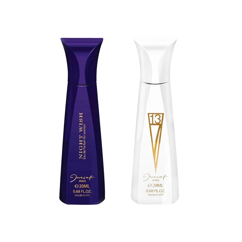 عطر جیبی زنانه ژک ساف مدل W حجم 20 میلی لیتر مجموعه 2 عددی