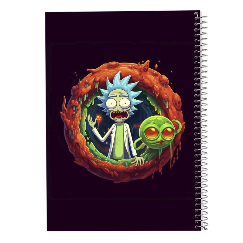 دفتر مشق 100 برگ مدوپد مدل ریک اند مورتی rick&morty کد DF10871