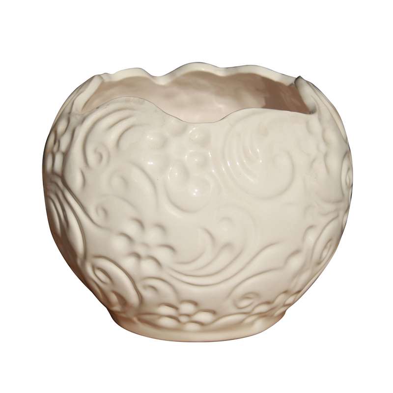 گلدان سرامیکی مدل برجسته