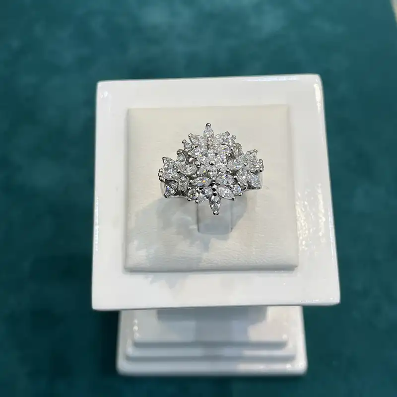 انگشتر نقره زنانه مدل جواهری اتریشی 30234-32