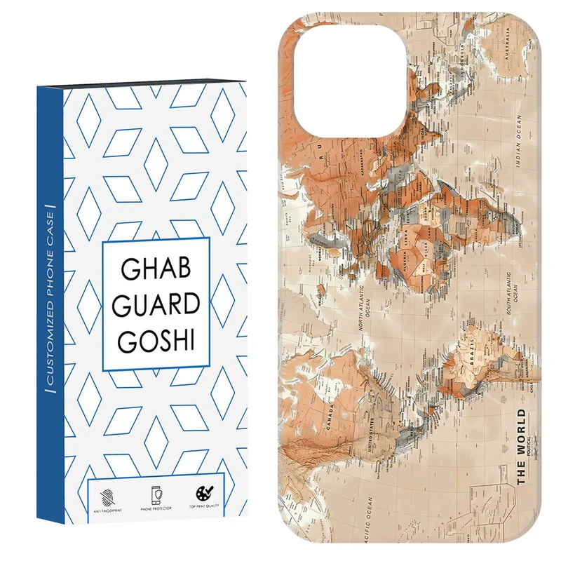 کاور قاب گارد گوشی طرح نقشه کد Dimo-081 مناسب برای گوشی موبایل اپل  IPHONE 15   