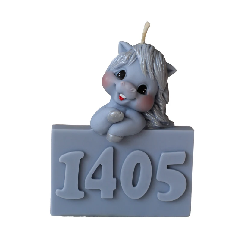 شمع دست‌ساز بدون‌بو مدل اسب 1405 زمان اتمام 6 ساعت