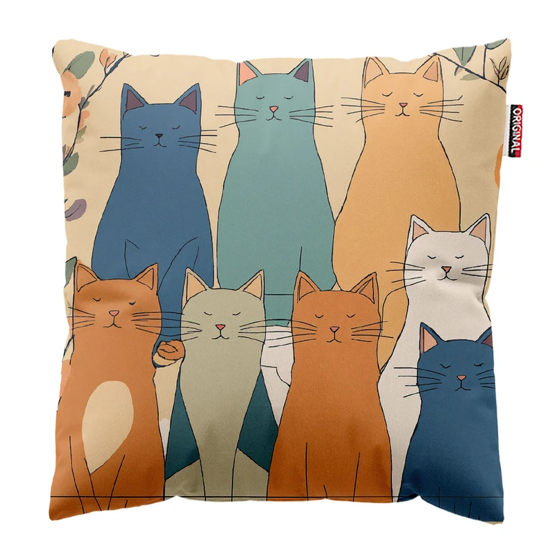 کوسن کودک پاد آفرین مدل گربه فانتزی کد k292 سایز 30*30 سانتی متر