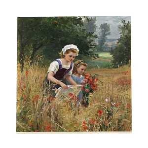 کاشی طرح نقاشی مزرعه کد f100