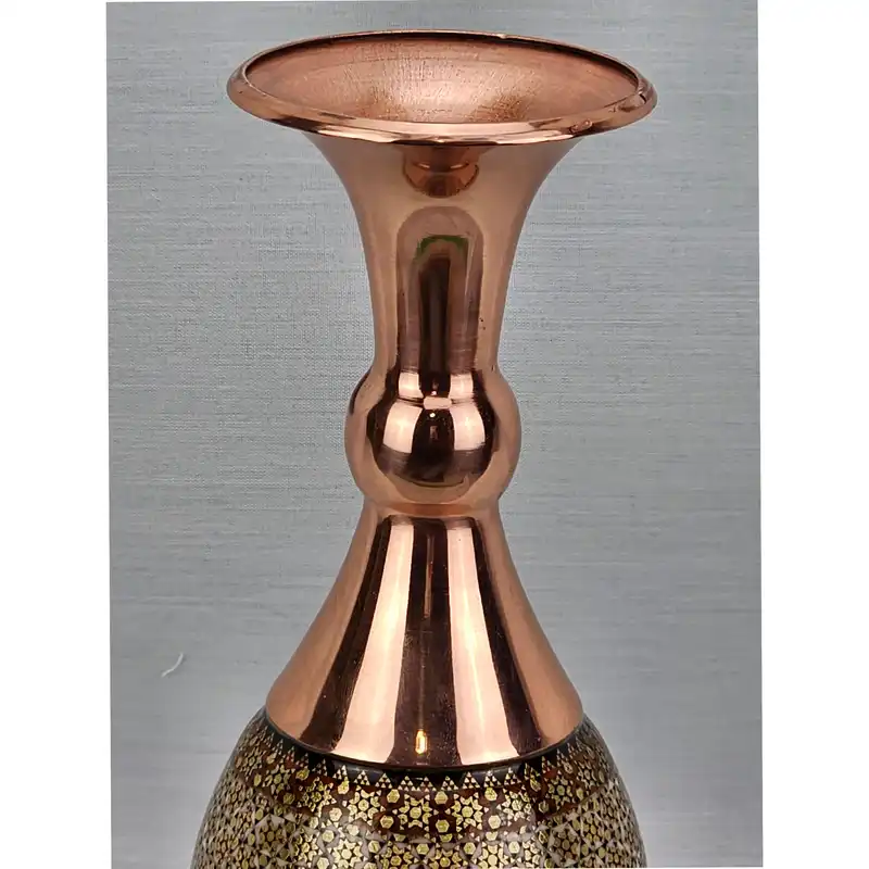 گلدان خاتم کاری مسی کد 20c