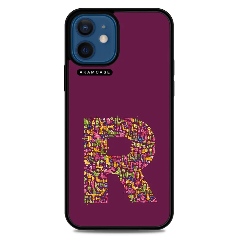 کاور آکام مدل AMC-WA12M-ALPHADOODLEBET-18 مناسب برای گوشی موبایل اپل iPhone 12 Mini