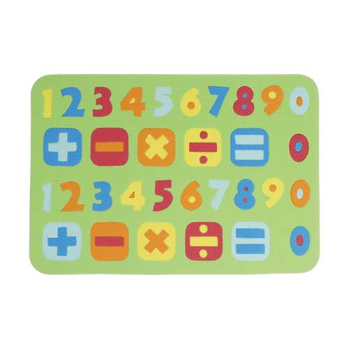 پازل 32 تکه بافوم طرح آموزش اعداد ریاضی لاتین مدل فومی