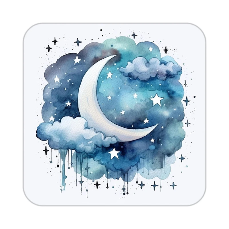 زیر لیوانی کاکتی طرح ماه و ستاره مدل mp53398