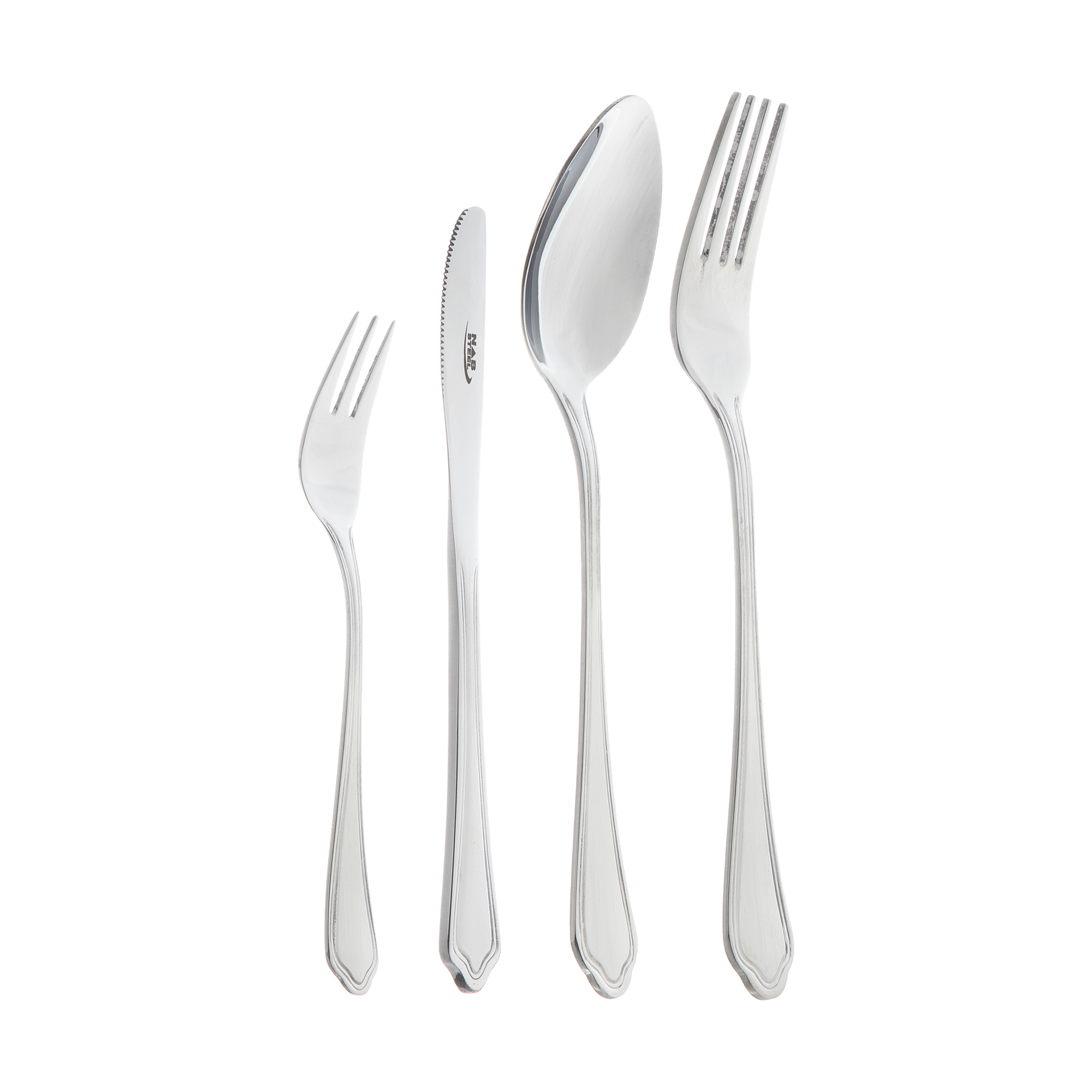 سرویس قاشق و چنگال 24 پارچه ناب استیل مدل veniz کد 310