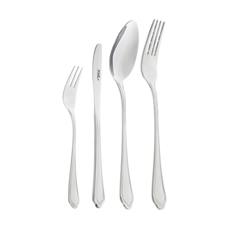سرویس قاشق و چنگال 24 پارچه ناب استیل مدل veniz کد 310
